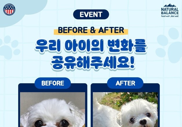"우리 강아지 달라졌어요"…내추럴발란스 급여 후기 이벤트