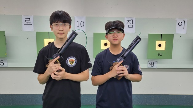 청주 복대중 사격부 김태율·송시후 청소년·꿈나무 국가대표 선발
