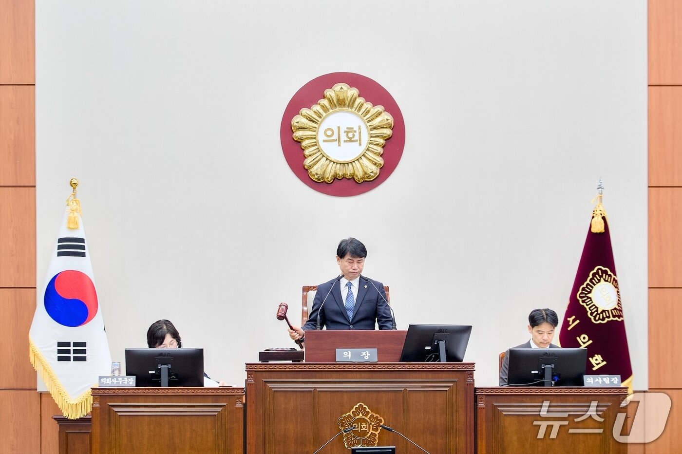 본문 이미지 - 20일 열린 강릉시의회 제331회 임시회 제1차 본회의.(강릉시의회 제공, 재판매 및 DB 금지) 2026.7.20/뉴스1