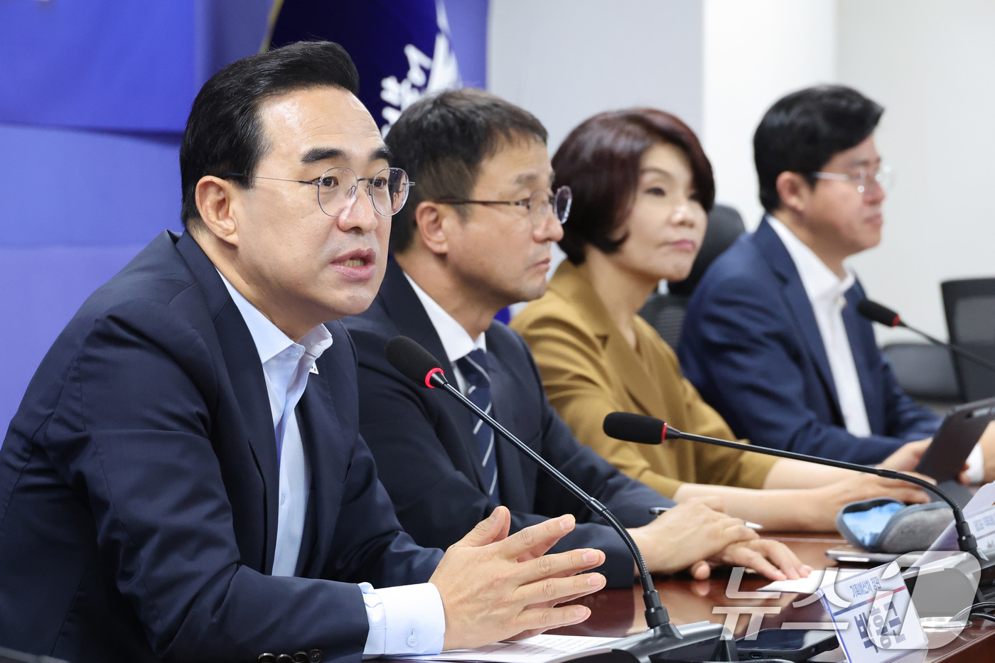 (서울=뉴스1) 신웅수 기자 = 박홍근 기획예산처 장관이 21일 서울 여의도 국회 의원회관에서 열린 2027년 예산안 당정협의에서 발언하고 있다. 2026.7.21/뉴스1