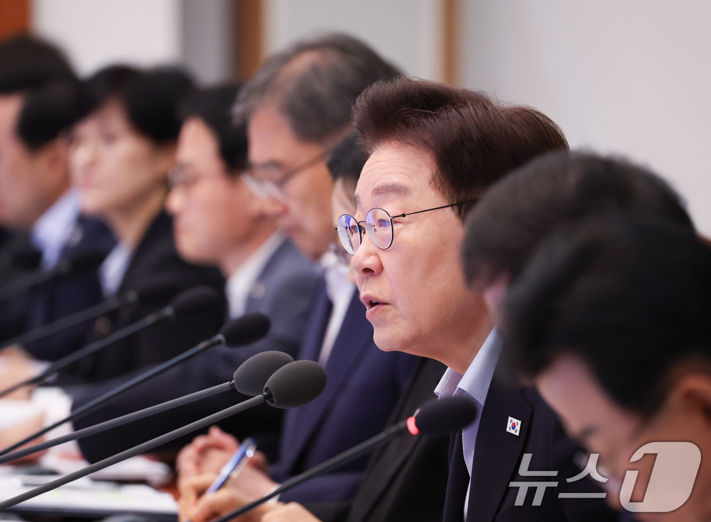 (서울=뉴스1) 허경 기자 = 이재명 대통령이 21일 청와대에서 열린 국무회의에서 발언을 하고 있다. 2026.7.21/뉴스1