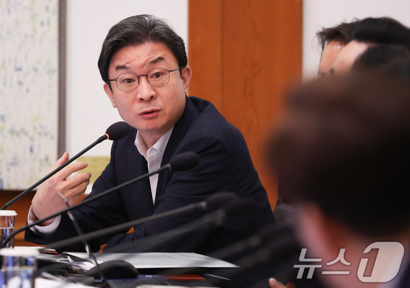 (서울=뉴스1) 허경 기자 = 이억원 금융위원장이 21일 청와대에서 열린 국무회의에서 발언을 하고 있다. 2026.7.21/뉴스1