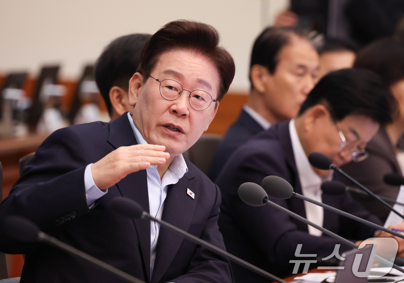 (서울=뉴스1) 허경 기자 = 이재명 대통령이 21일 청와대에서 열린 국무회의에서 발언을 하고 있다. 2026.7.21/뉴스1
