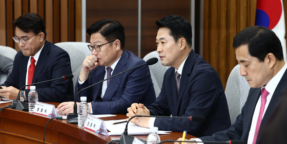 연석회의서 발언하는 장동혁 대표