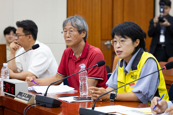 안수용 마트노조 홈플러스지부장, 홈플러스 회생 관련 간담회 답변