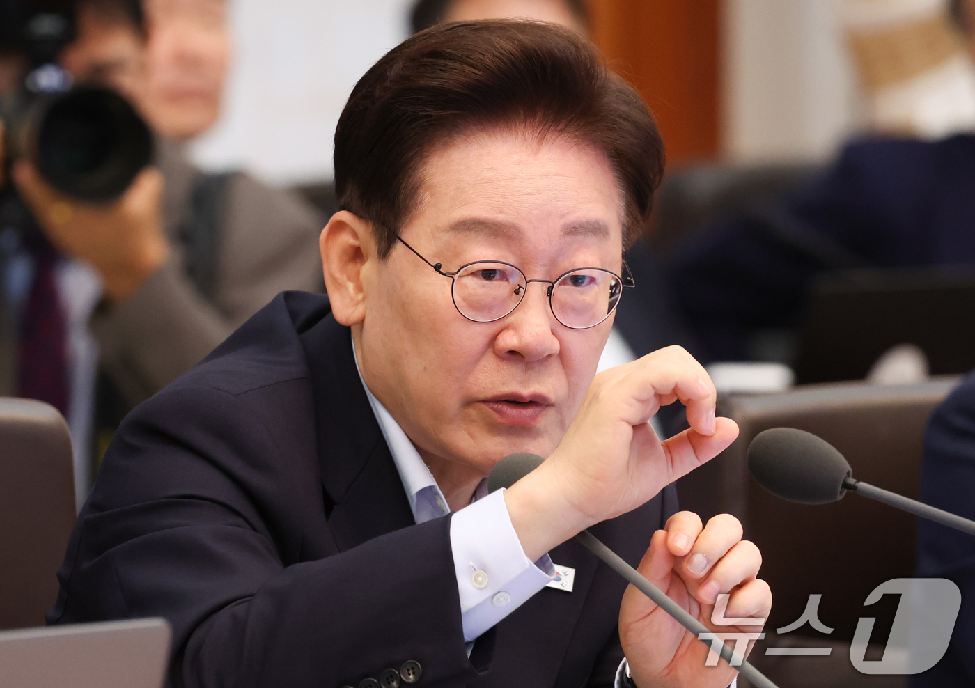 (서울=뉴스1) 허경 기자 = 이재명 대통령이 21일 청와대에서 열린 국무회의에서 발언을 하고 있다. 2026.7.21/뉴스1