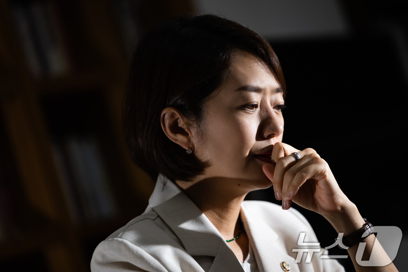 본문 이미지 - 고민정 더불어민주당 당대표 후보가 21일 서울 여의도 국회 의원회관에서 뉴스1과 인터뷰하고 있다. 2026.7.21 ⓒ 뉴스1 유승관 기자