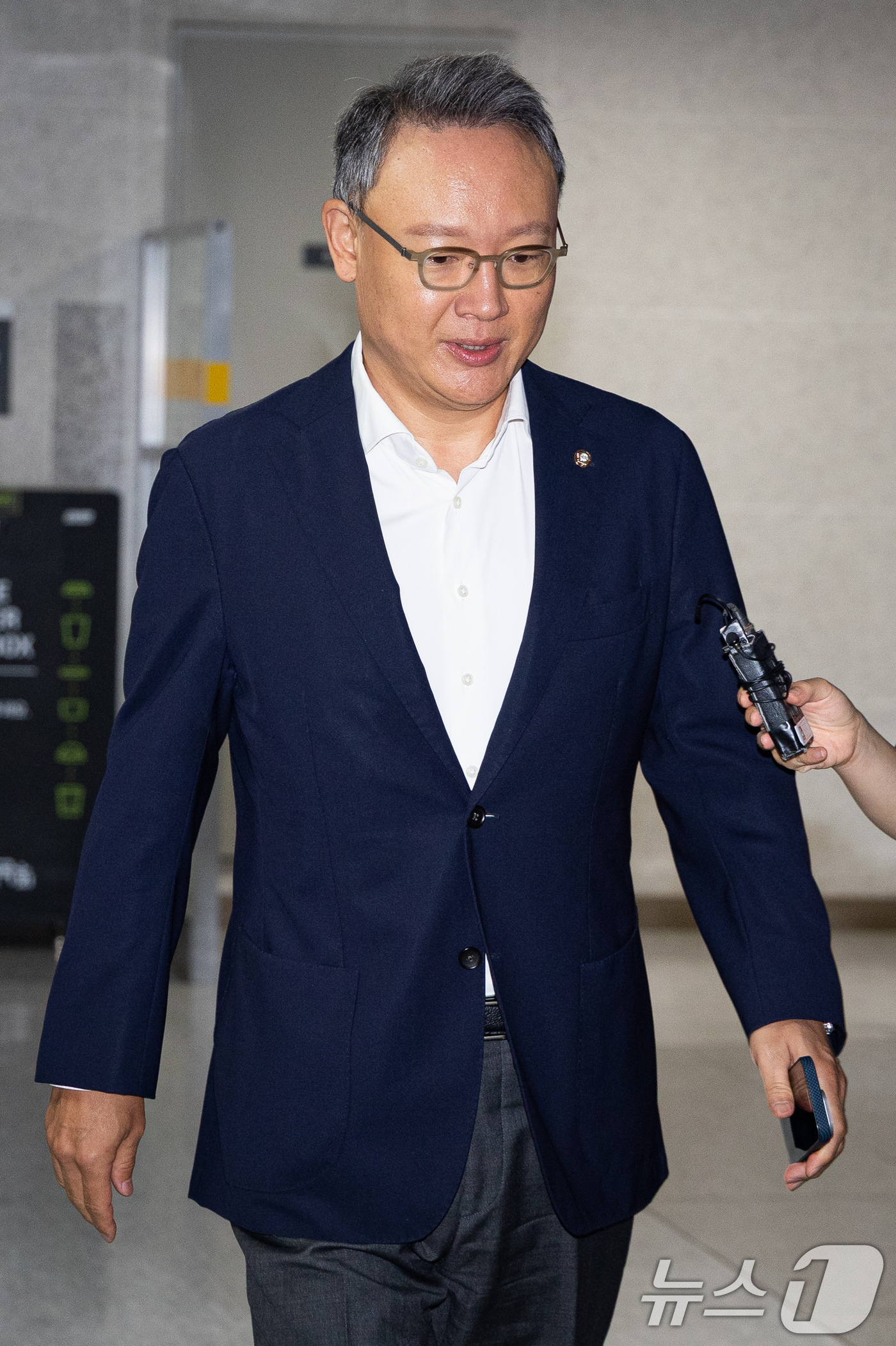 (서울=뉴스1) 유승관 기자 = 안상훈 국민의힘 의원이 22일 서울 여의도 국회 의원회관에서 열린 당내 소장파 의원모임 '대안과미래' 조찬모임에 참석하고 있다. 2026.7.22/ …