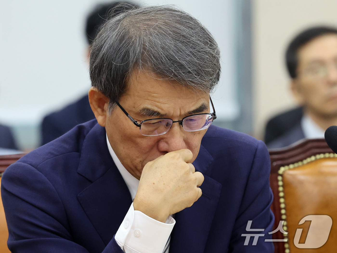 (서울=뉴스1) 황기선 기자 = 노태악 전 중앙선거관리위원장이 22일 서울 여의도 국회에서 열린 제9회 전국동시 지방선거 투표용지 부족사태 등 국민참정권 침해 진상규명 및 선거관리 …