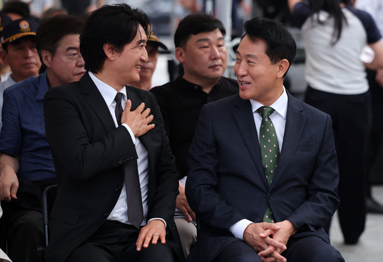 신현준과 대화하는 오세훈 서울시장
