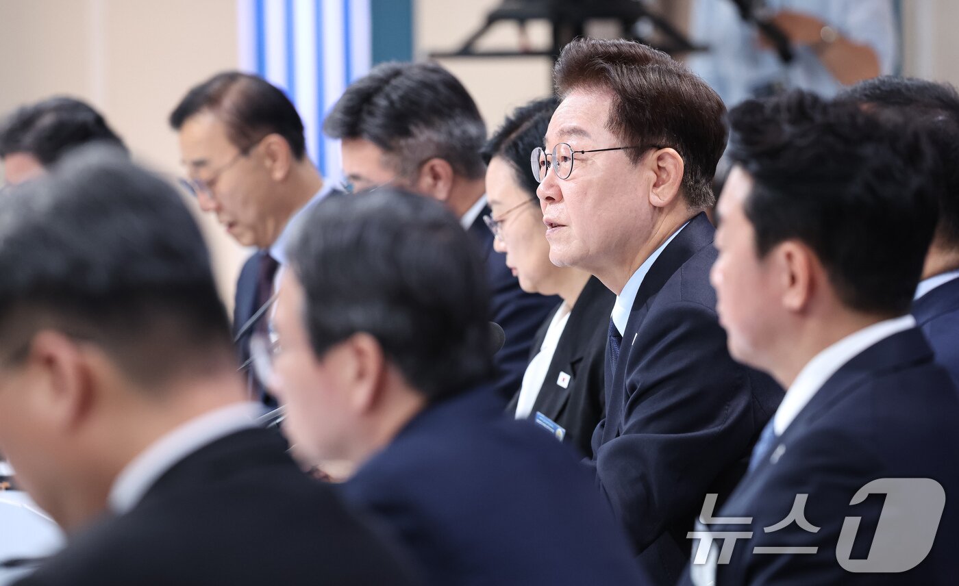 본문 이미지 - 이재명 대통령이 23일 서울 여의도 KBS 별관에서 열린 부동산정책 국민 대토론회에서 발언하고 있다. 2026.7.23 ⓒ 뉴스1 허경 기자