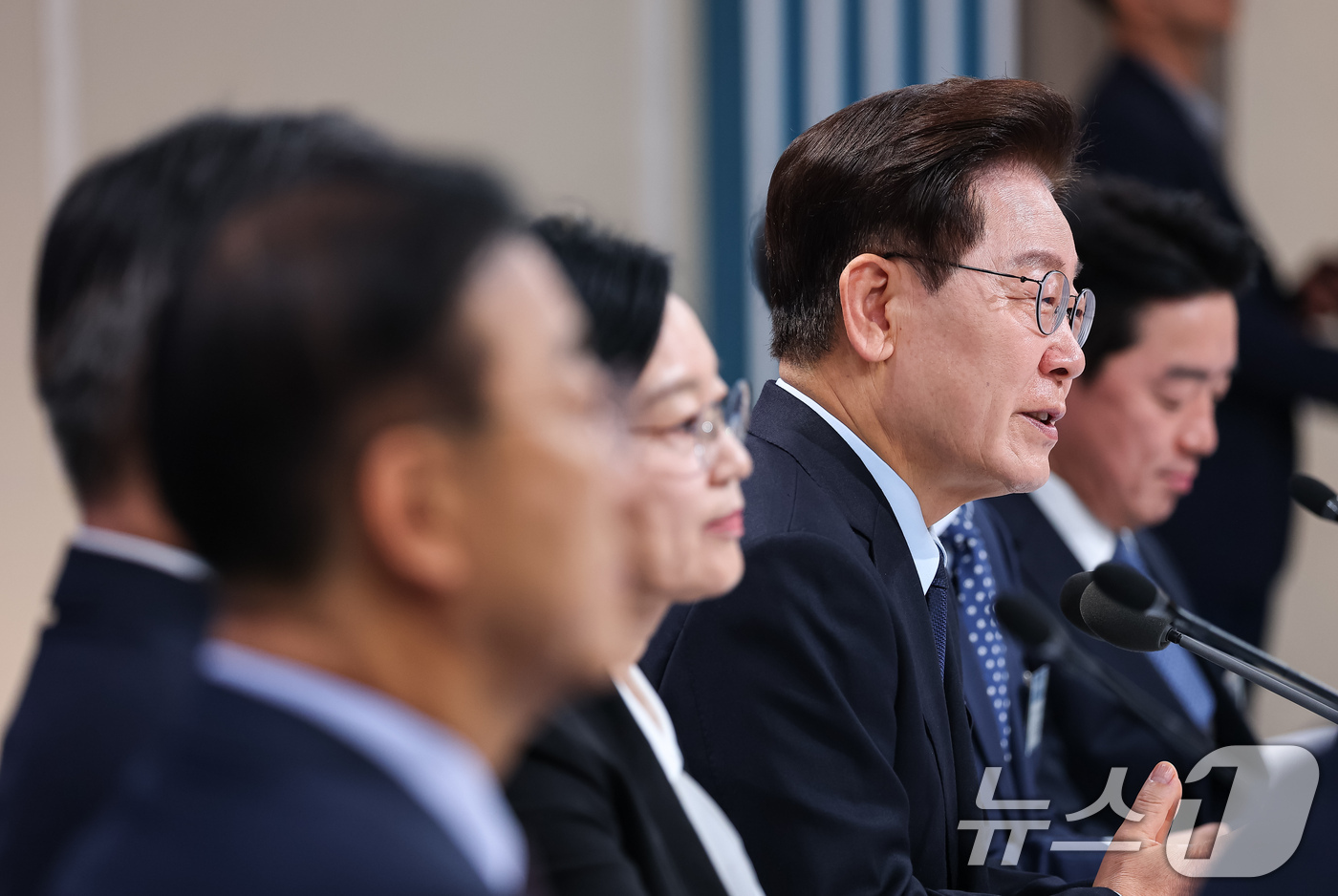 (서울=뉴스1) 허경 기자 = 이재명 대통령이 23일 서울 여의도 KBS 별관에서 열린 부동산정책 국민 대토론회에서 발언하고 있다. 2026.7.23/뉴스1