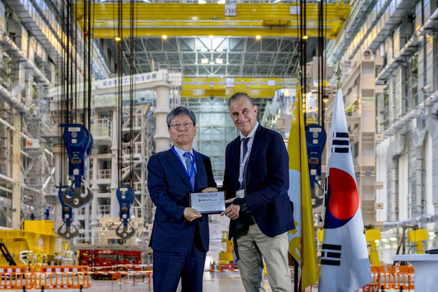 HD현대重 제작 '핵융합 심장' 최종조립 돌입…섹터 9개 중 4개 제작