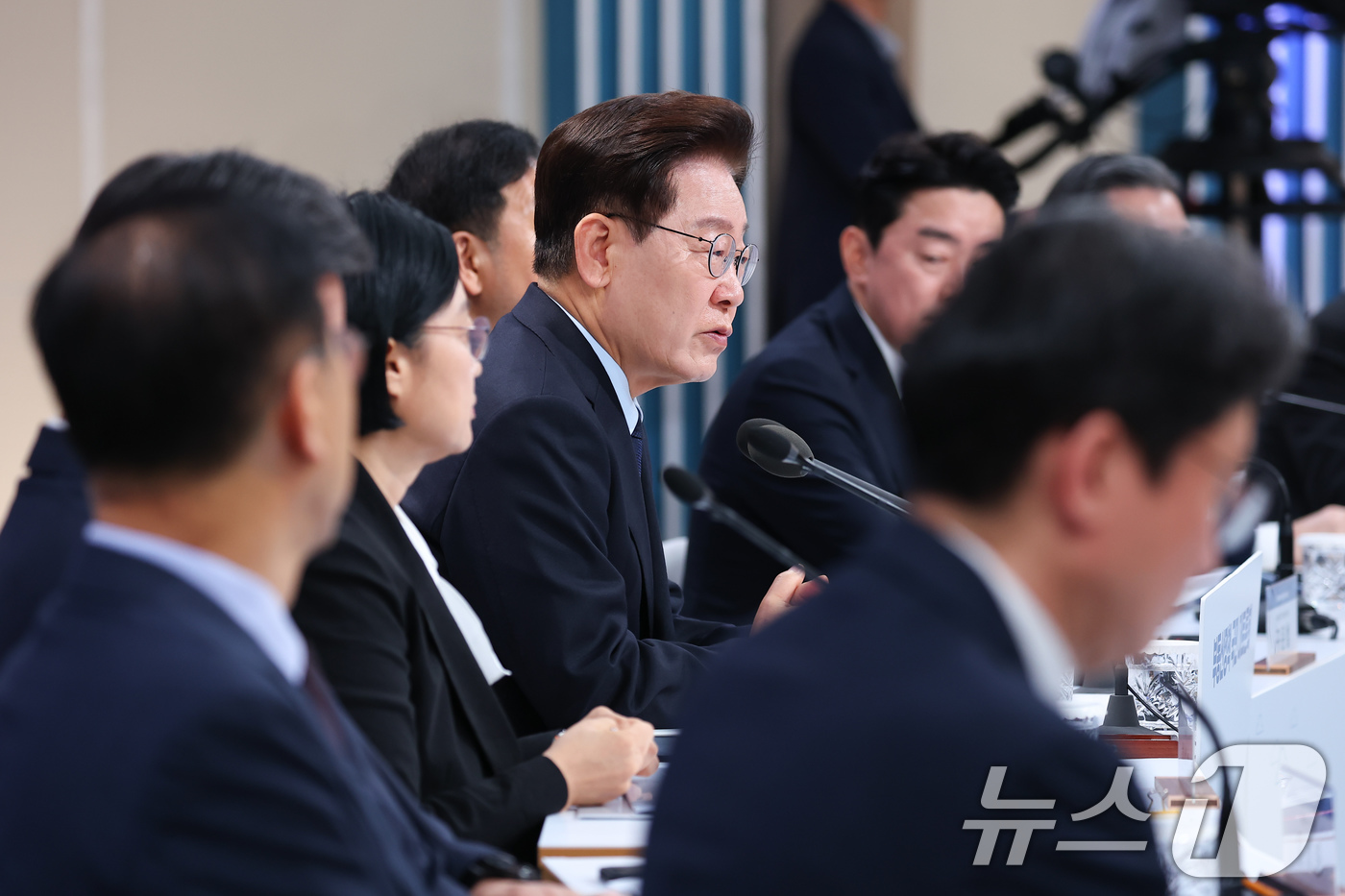 (서울=뉴스1) 허경 기자 = 이재명 대통령이 23일 서울 여의도 KBS 별관에서 열린 부동산정책 국민 대토론회에서 발언하고 있다. 2026.7.23/뉴스1