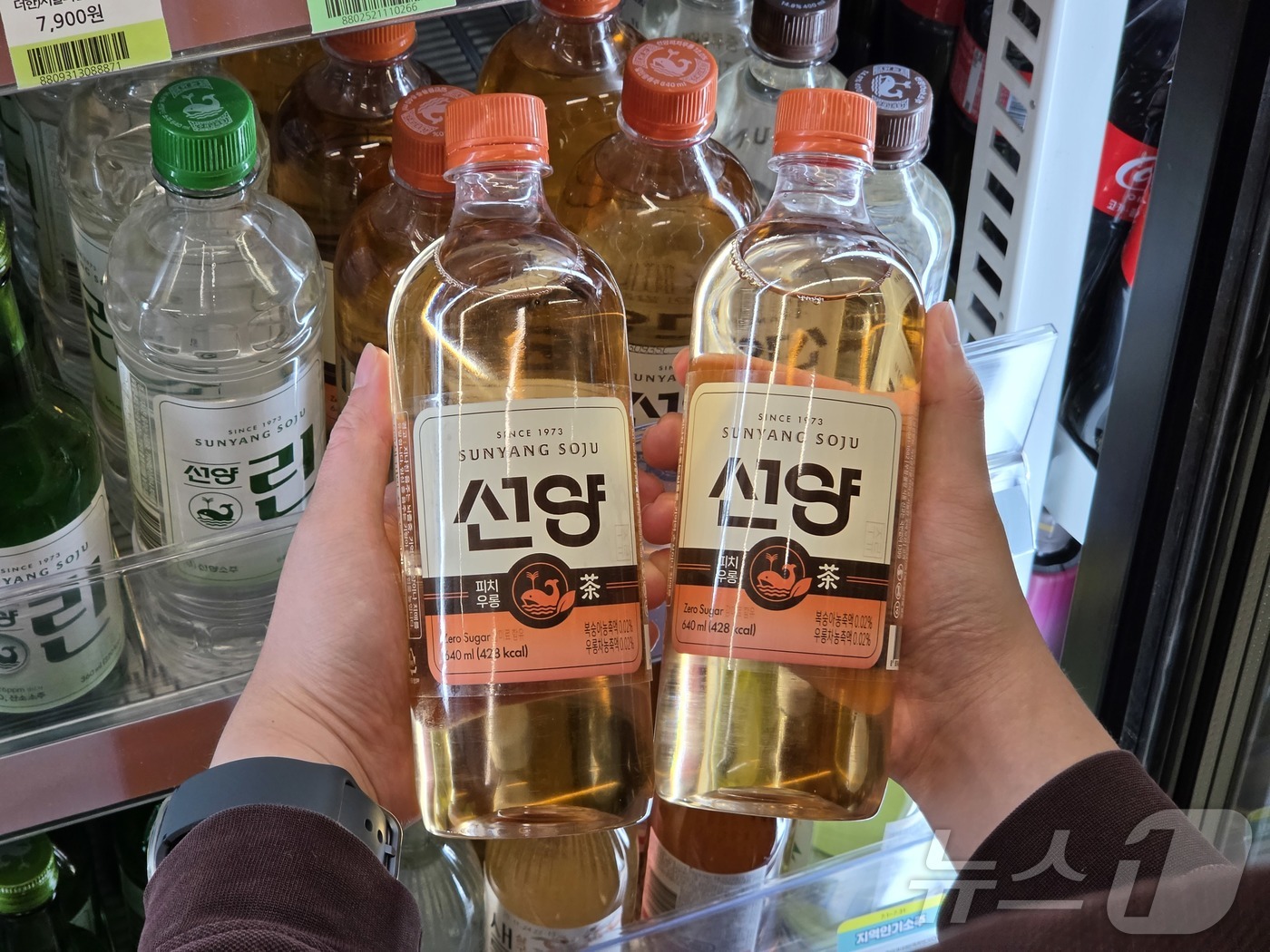 (대전=뉴스1) 이동원 기자 = ㈜선양소주(회장 조웅래)가 신개념 과일차 소주 ‘선양 피치우롱’을 22일부터 전국 CU 편의점 단독으로 선보인다. 이번 제품은 복숭아 농축액과 우롱 …