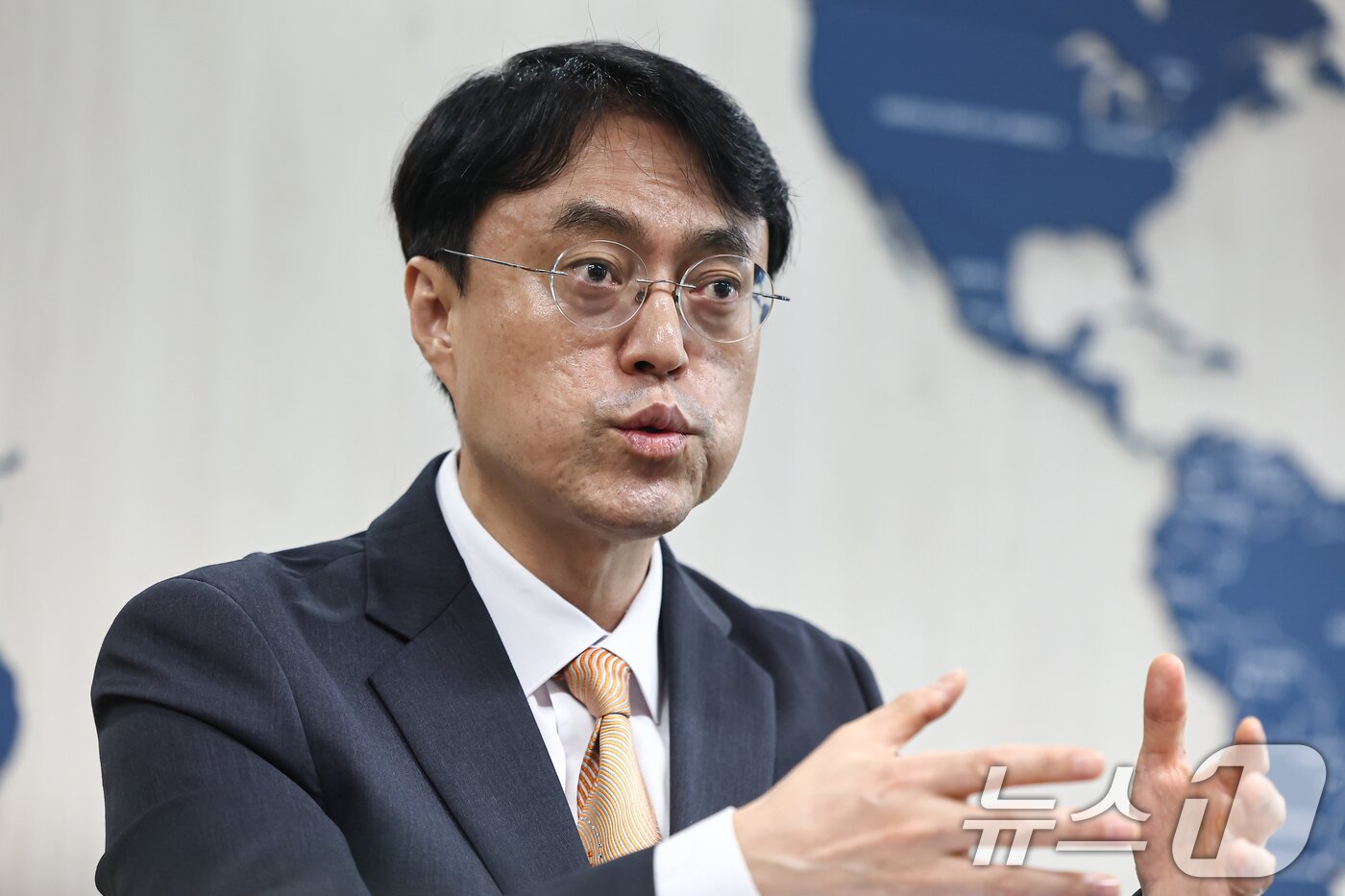 본문 이미지 - 차용호 법무부 출입국외국인정책본부장이 23일 경기 과천 법무부에서 뉴스1과 인터뷰를 하고 있다. 2026.7.23 ⓒ 뉴스1 김도우 기자