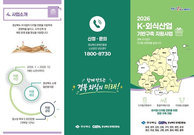 구미시, 외식업체 스마트기기 도입·주방시설 개선비 90% 지원
