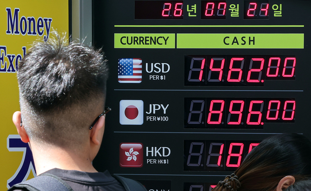 원·엔 환율 900원대 아래로…1년 8개월 만에 최저