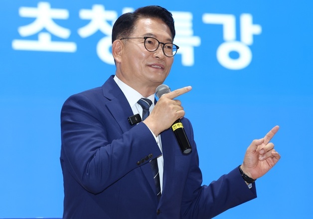 전주대 찾아 특강하는 송영길 후보