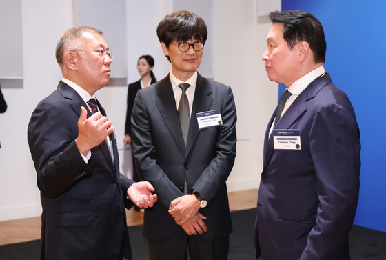 대화하는 정의선·이해진·최태원