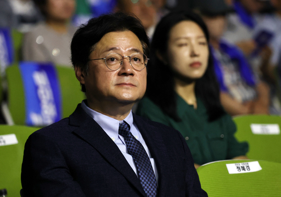 조국혁신당 전당대회 찾은 홍익표 정무수석