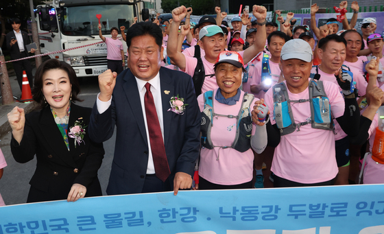 이상호 태백시장·백현주 이사장, 발원지 축제 파이팅