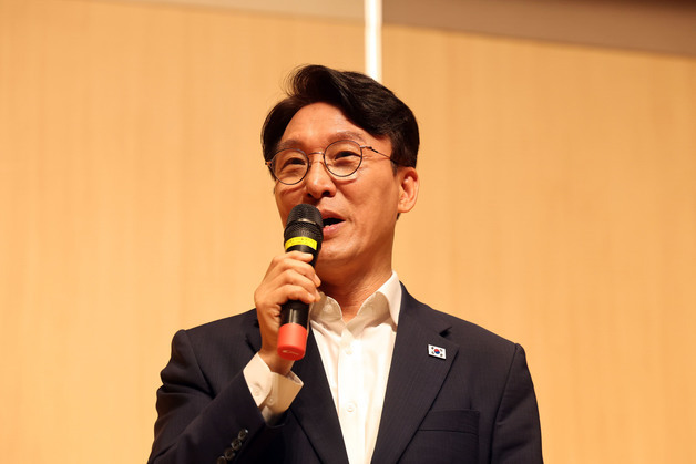 전남광주 GIST에서 발언하는 김민석
