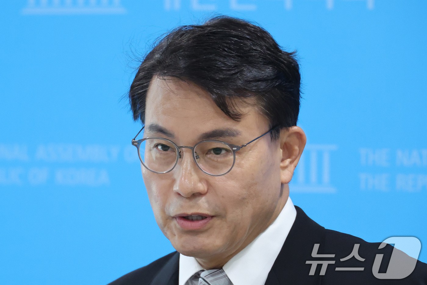 (서울=뉴스1) 신웅수 기자 = 윤상현 국민의힘 의원이 26일 서울 여의도 국회 소통관에서 현안 관련 브리핑을 하고 있다. 2026.7.26/뉴스1