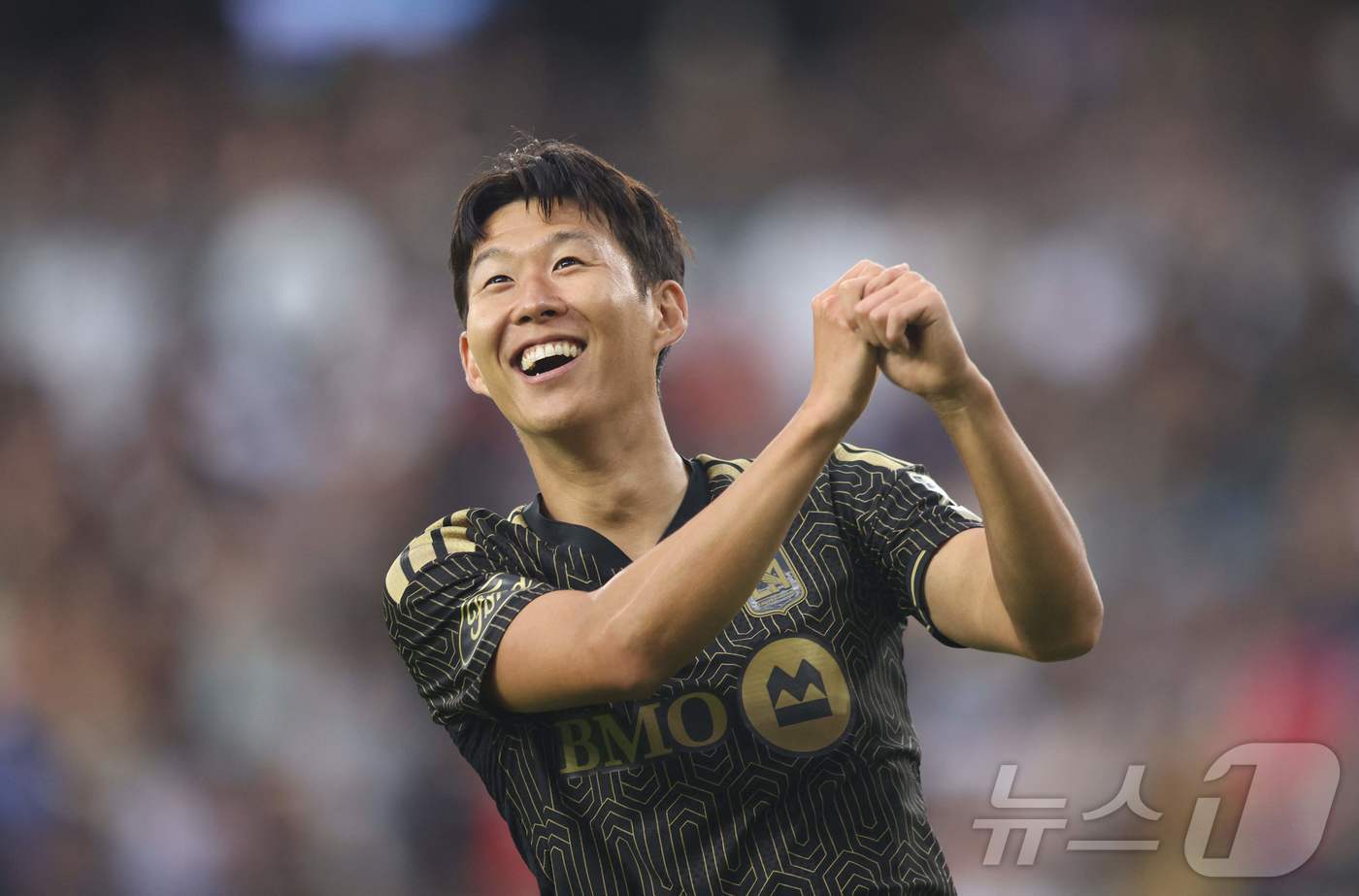 (AFP=뉴스1) 신웅수 기자 = LA FC 손흥민이 26일(한국시간) 미국 캘리포니아주 로스앤젤레스의 BMO 스타디움에서 열린 캔자스시티와의 2026 MLS 홈경기에서 선제골을 …