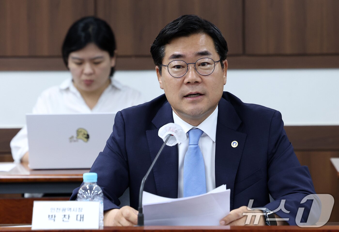 본문 이미지 - 박찬대 인천광역시장.2026.7.27 ⓒ 뉴스1 김성진 기자