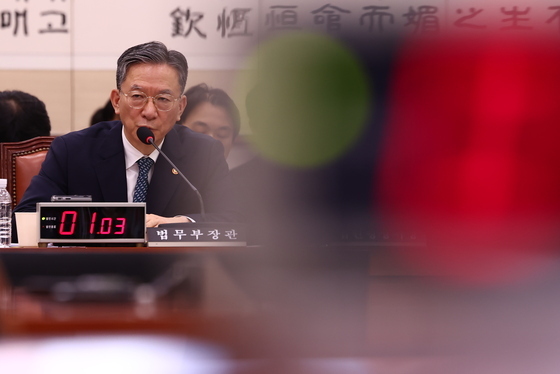 정성호 법무부 장관, 국회 법사위서 사실상 사의 표명