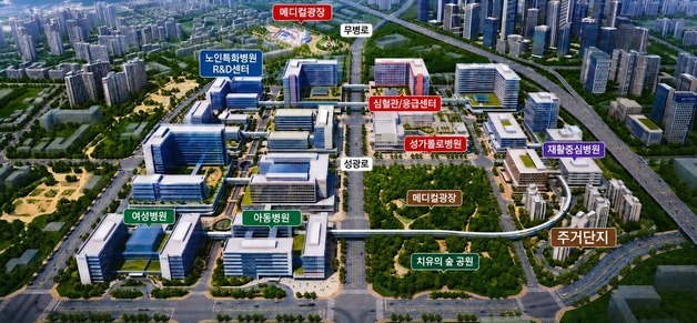전남광주특별시 동부권 메디컬타운 조감도