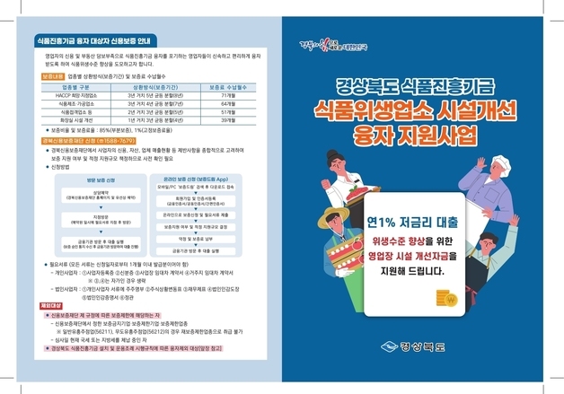 경산시, 식품위생업소에 연 1% 금리 융자…HACCP 업소 최대 5억