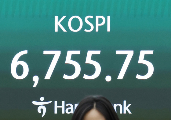 코스피, 0.97% 상승한 6755.75 마감