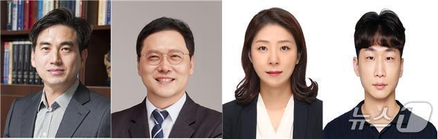 본문 이미지 - 차세대 항암 플랫폼 연구팀. 왼쪽부터 KAIST 김유천 교수, 한국교통대학교 이용규 교수, 한양대학교 윤아름 박사, KAIST 이수삼 박사(KAIST 제공) /뉴스1