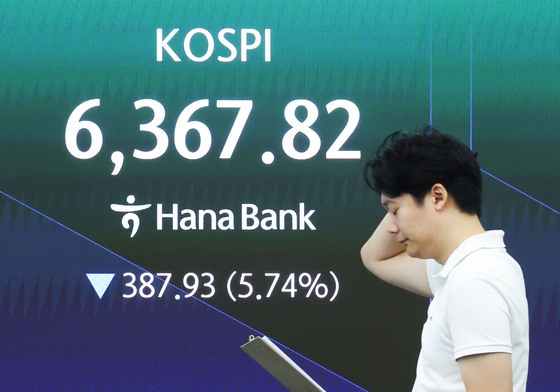 코스피, 5% 급락에 매도사이드카…