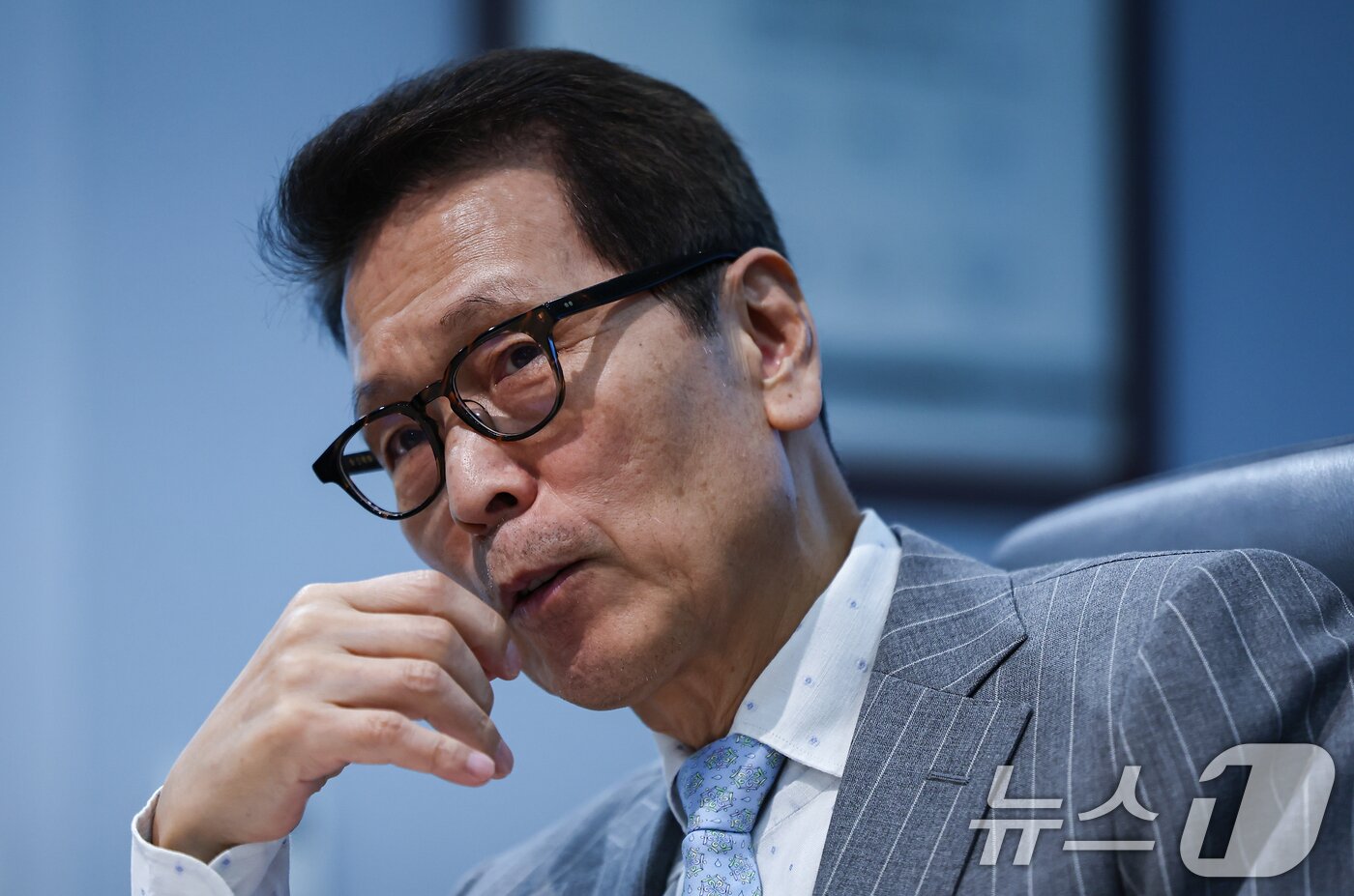 본문 이미지 - 배재규 한국투자신탁운용 대표가 28일 서울 영등포구 한국투자신탁운용에서 뉴스1과 인터뷰를 하고 있다. 2026.7.28 ⓒ 뉴스1 김도우 기자