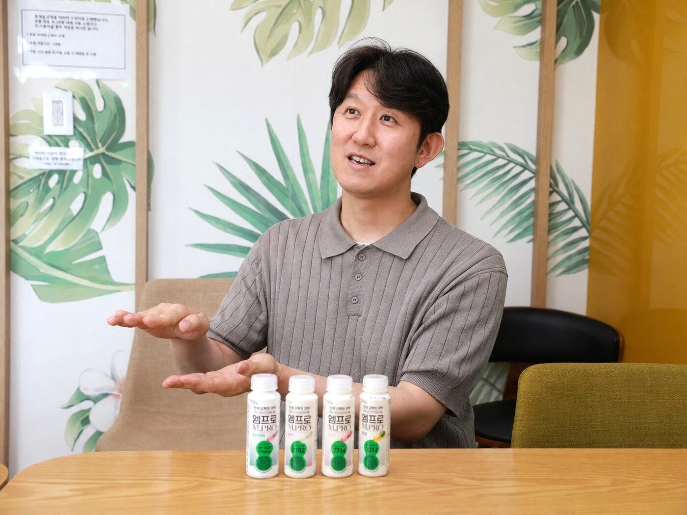 본문 이미지 - 최영택 hy 유제품CM팀장이 서울 서초구 hy사옥에서 뉴스1과 인터뷰하고 있다.(hy제공)