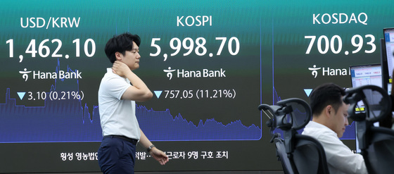 '검은 화요일' 코스피, 6000선 붕괴