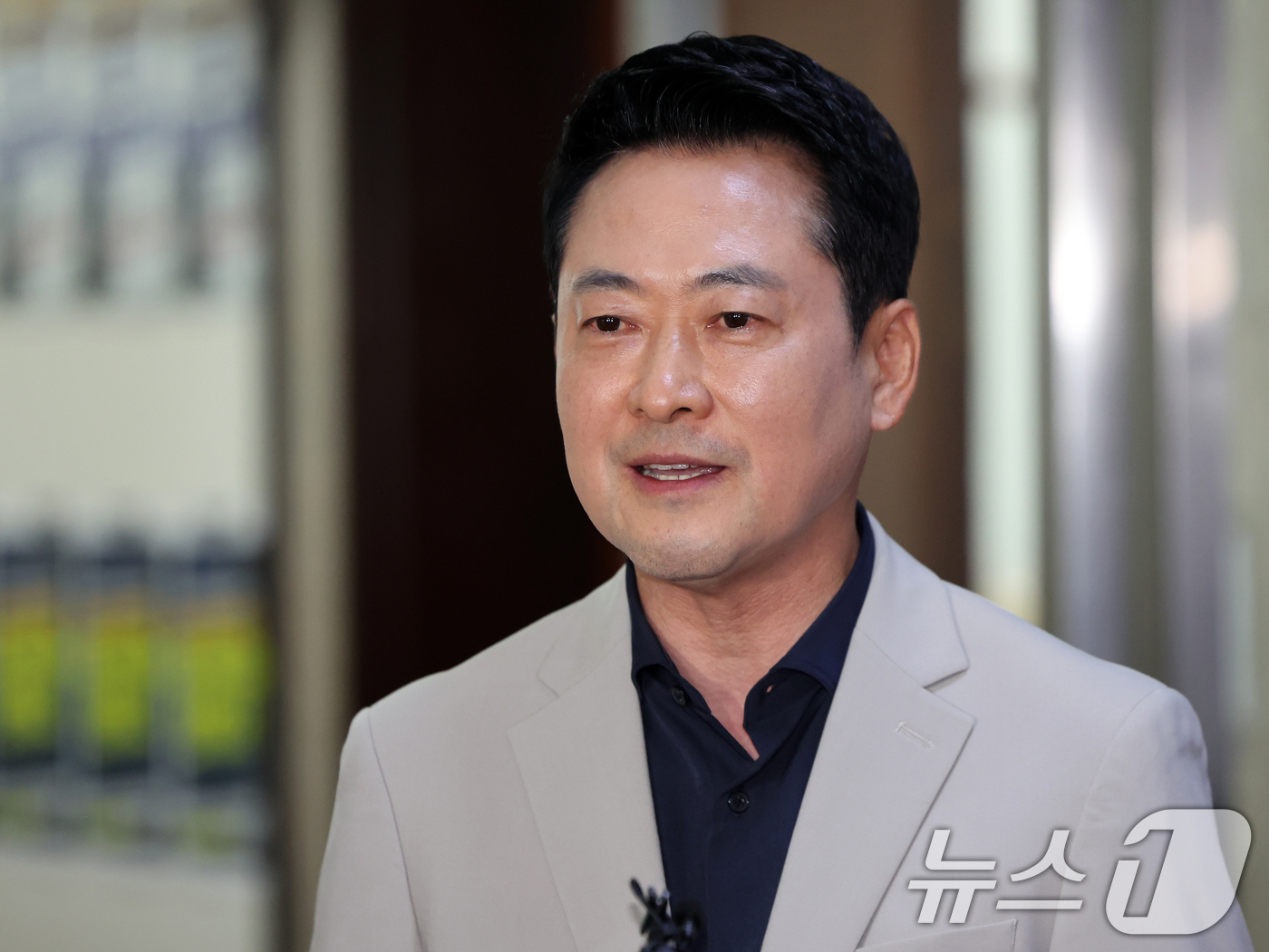 (서울=뉴스1) 황기선 기자 = 장동혁 국민의힘 대표가 28일 오후 서울 여의도 국회에서 조정식 국회의장의 현직 대통령 연임 개헌과 관련해 입장을 밝히고 있다. 2026.7.28/ …