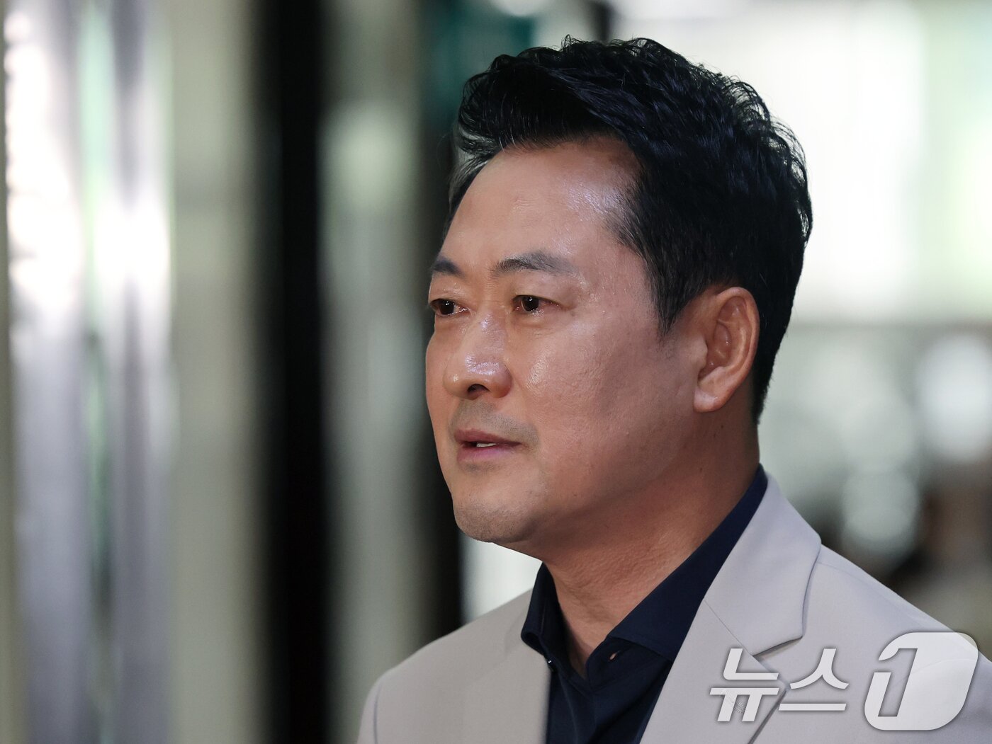 본문 이미지 - 장동혁 국민의힘 대표가 28일 오후 서울 여의도 국회에서 조정식 국회의장의 현직 대통령 연임 개헌과 관련해 입장을 밝히고 있다. 2026.7.28 ⓒ 뉴스1 황기선 기자