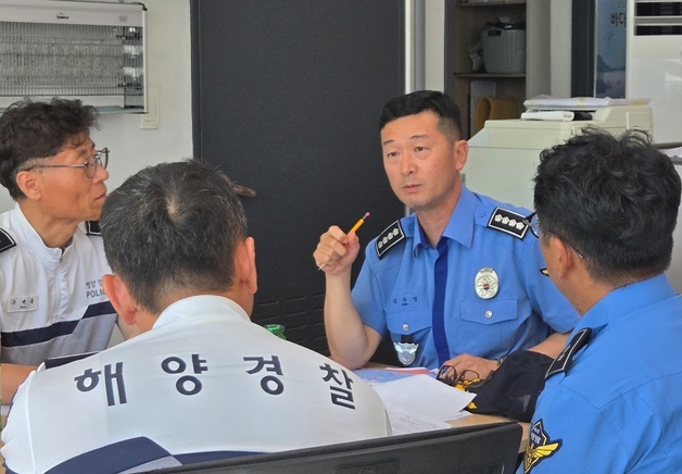 김주영 서귀포해경서장, 취임 첫 일정으로 연안해역 순찰