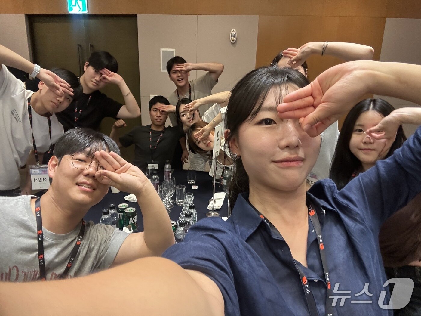 본문 이미지 - 28일 경기 광주시 곤지암리조트 세미나실에서 뉴스1 대학생 미래캠프 첫날 마지막 일정으로 레크리에이션이 진행되고 있다. 2026.7.28/뉴스1 ⓒ News1