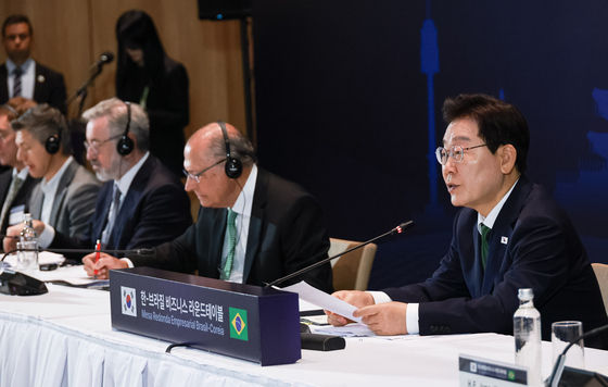이재명 대통령 '한·브라질 비즈니스 라운드테이블'