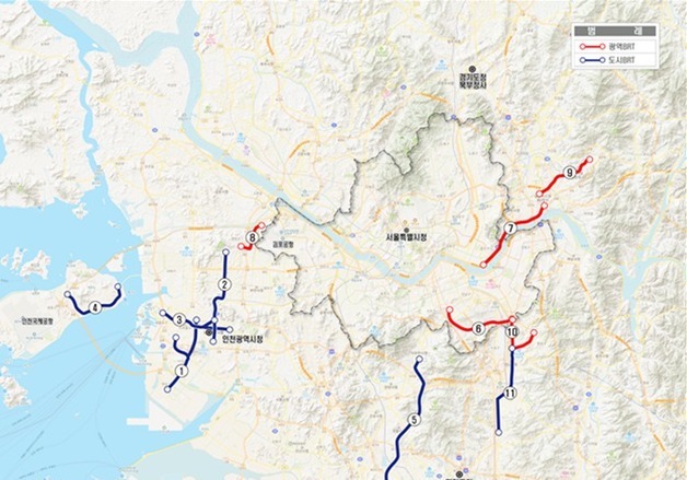 BRT 전용차로 2배 늘린다…2030년까지 38개 노선 구축