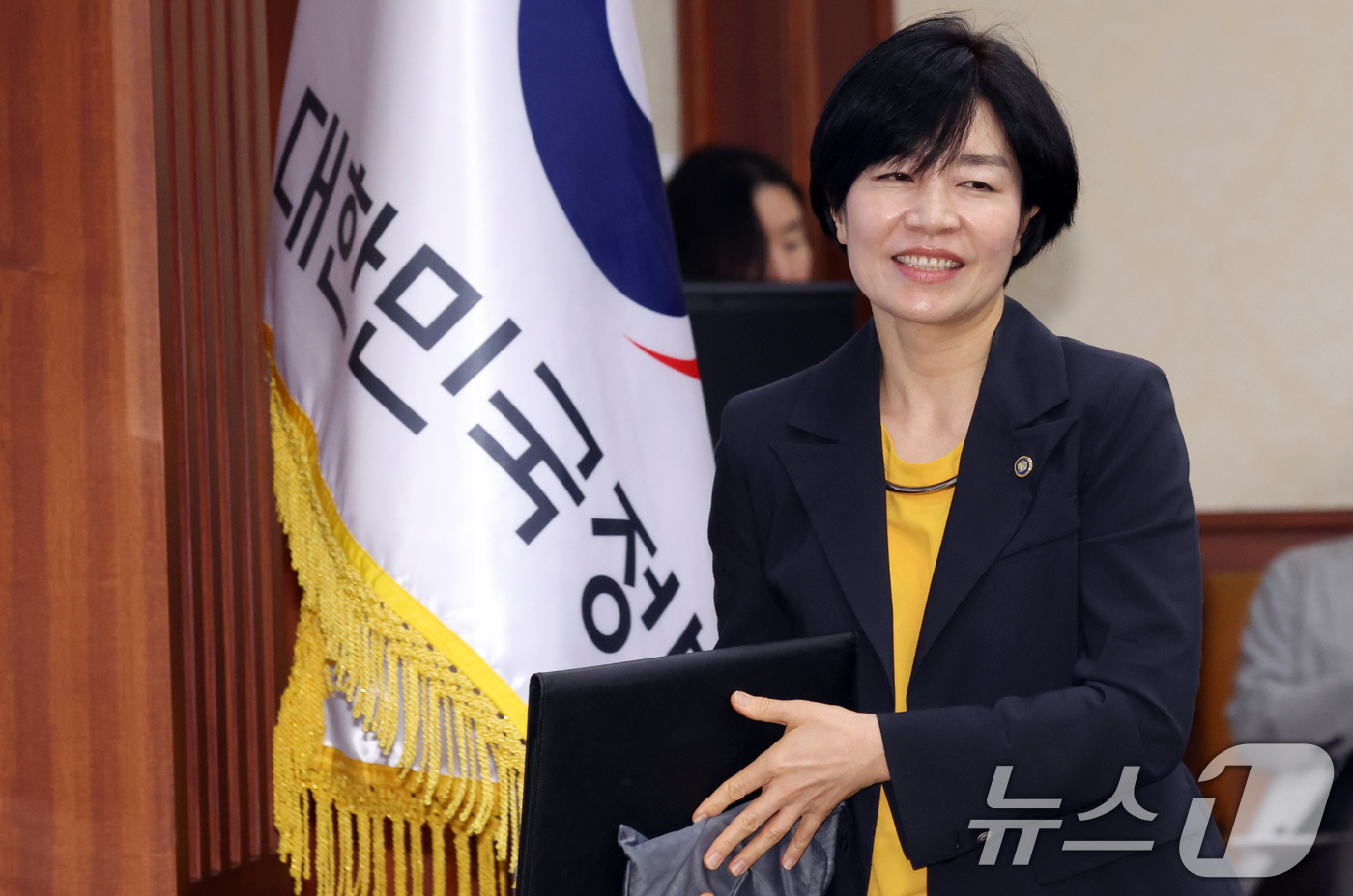 (서울=뉴스1) 김명섭 기자 = 현수엽 보건복지부 1차관이 29일 오전 서울 종로구 세종대로 정부서울청사에서 열린 비상경제 점검회의에 참석하고 있다.  2026.7.29/뉴스1
