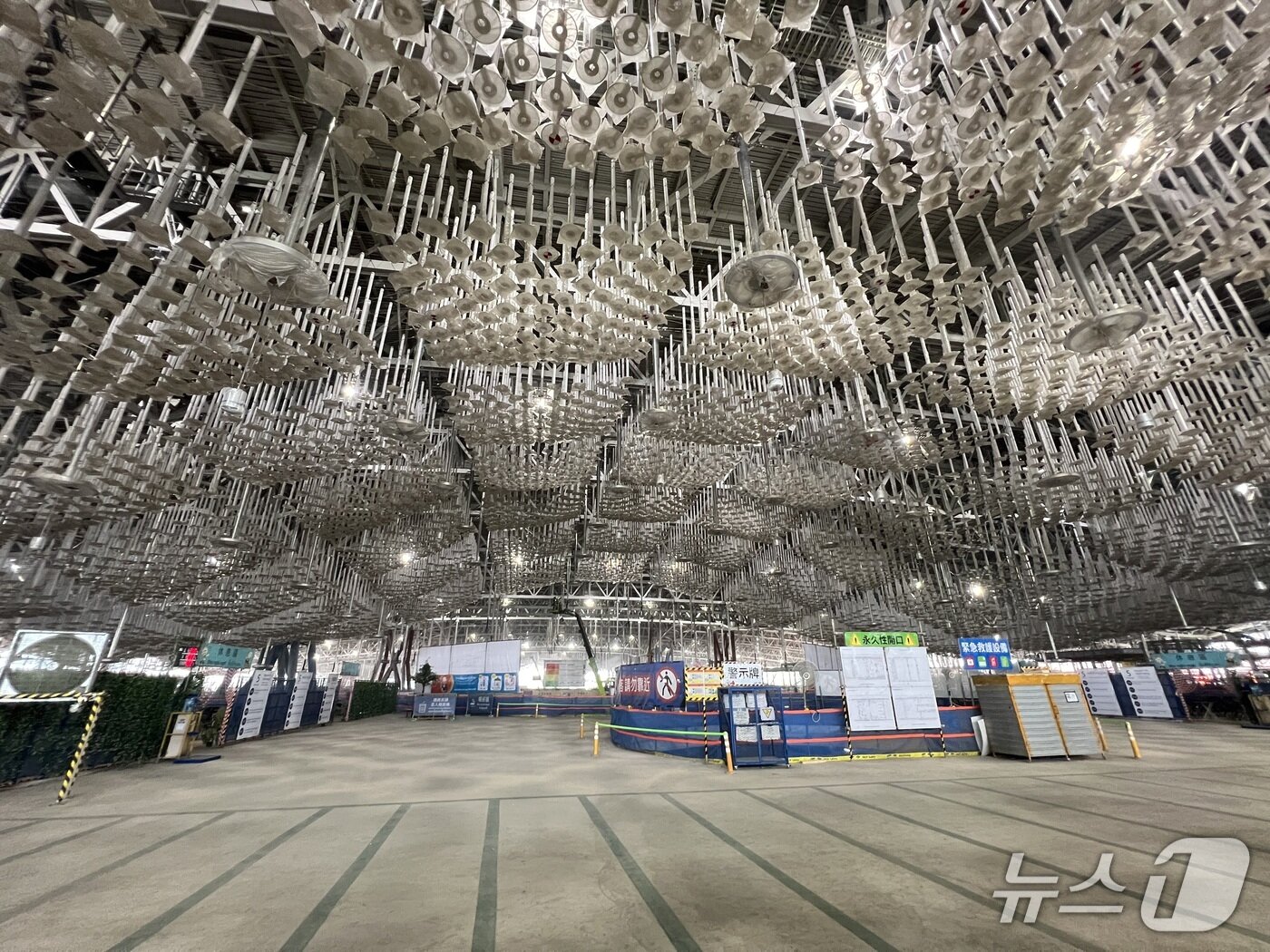 본문 이미지 - 삼성물산이 시공 중인 대만 '타오위안 국제공항 제3터미널' 프로젝트 현장.(삼성물산 제공)  