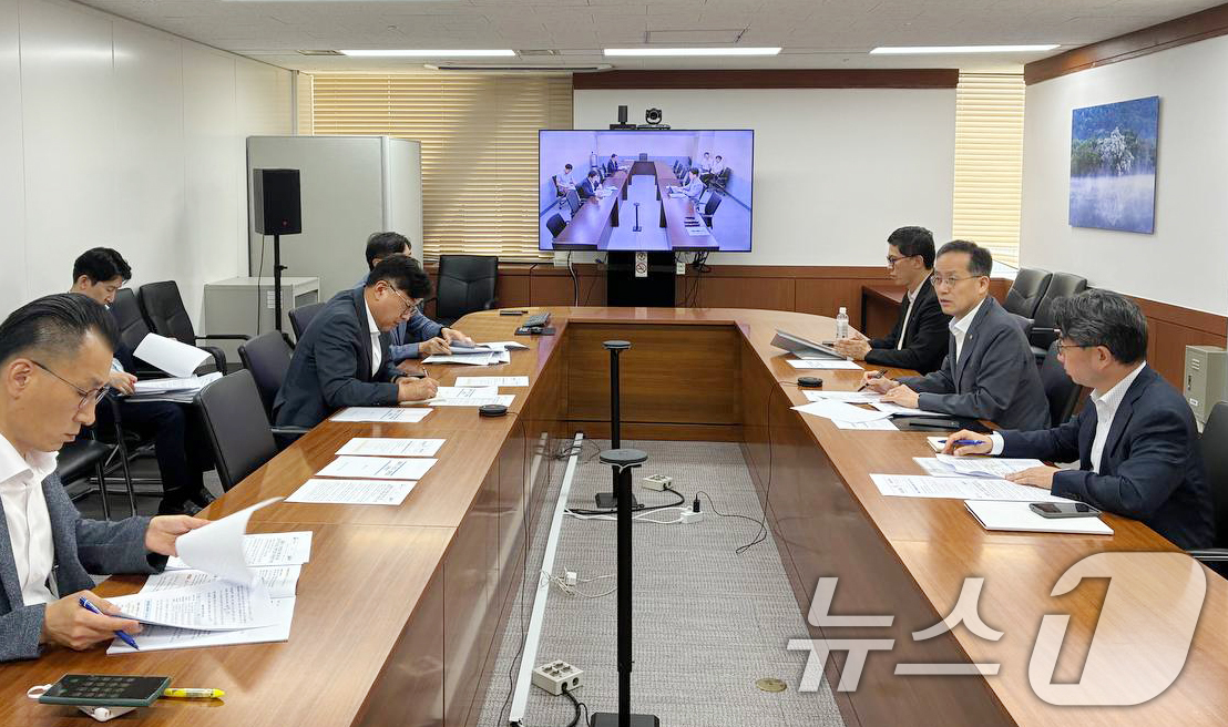 (서울=뉴스1) = 이형일 재정경제부 차관이 3일 오후 서울 종로구 정부서울청사에서 열린 홈플러스 관련 관계기관 전담반(TF) 회의를 주재하고 있다.이날 서울회생법원 회생4부는 홈 …