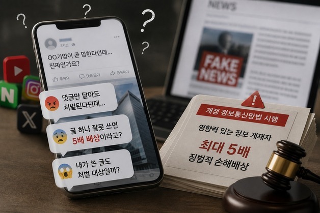 가짜뉴스 처벌법 D-1…"내가 쓴 댓글도 처벌 대상 될까요?"