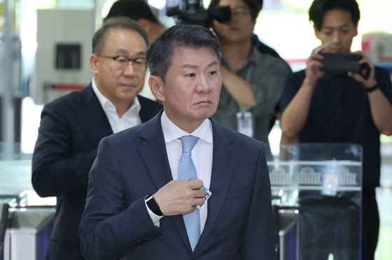 국회 청문회 출석하는 정몽규 전 대한축구협회장